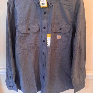 Carhartt Denim Blue Long Sleeve Shirt